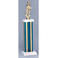 15" Holographic Trophy Columns w/ Top Figure (Blue/Gold)